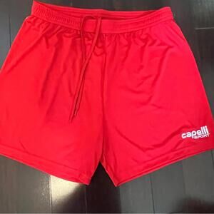 Capelli of New York Red Athletic Shorts with Elastic Waistband